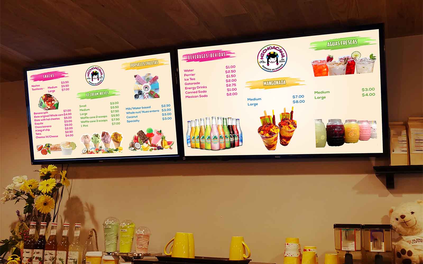 Restaurant Menu Design, TV Screen Menu, Digital Menu Design, Shuvo Mallick