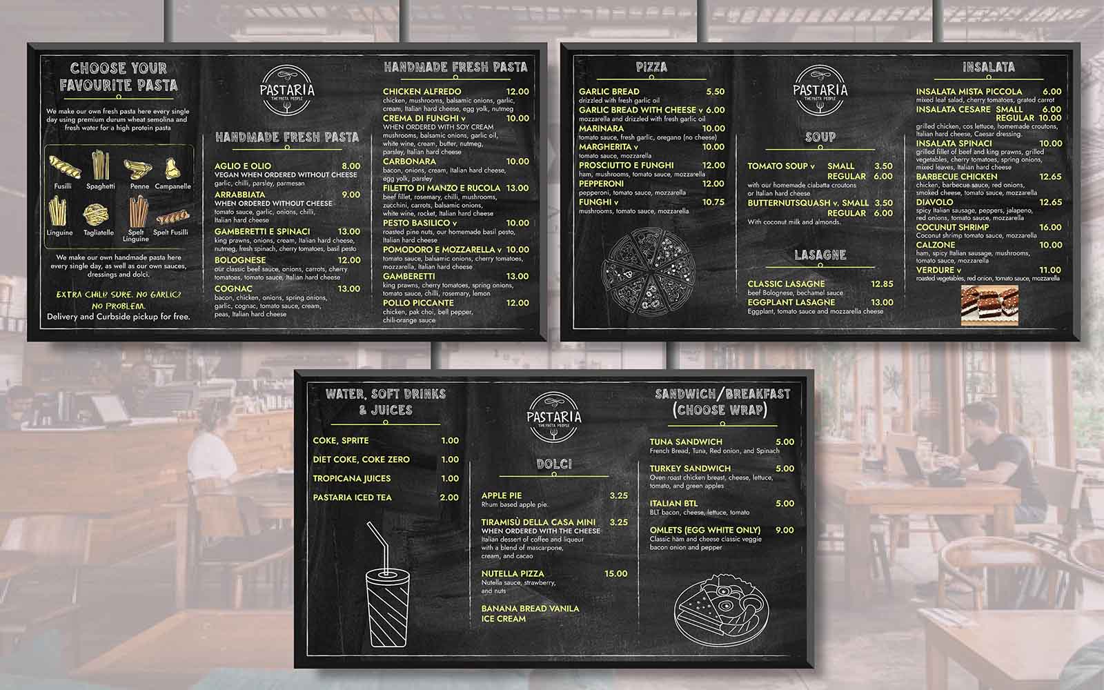 Restaurant Menu Design, TV Screen Menu, Digital Menu Design, Shuvo Mallick
